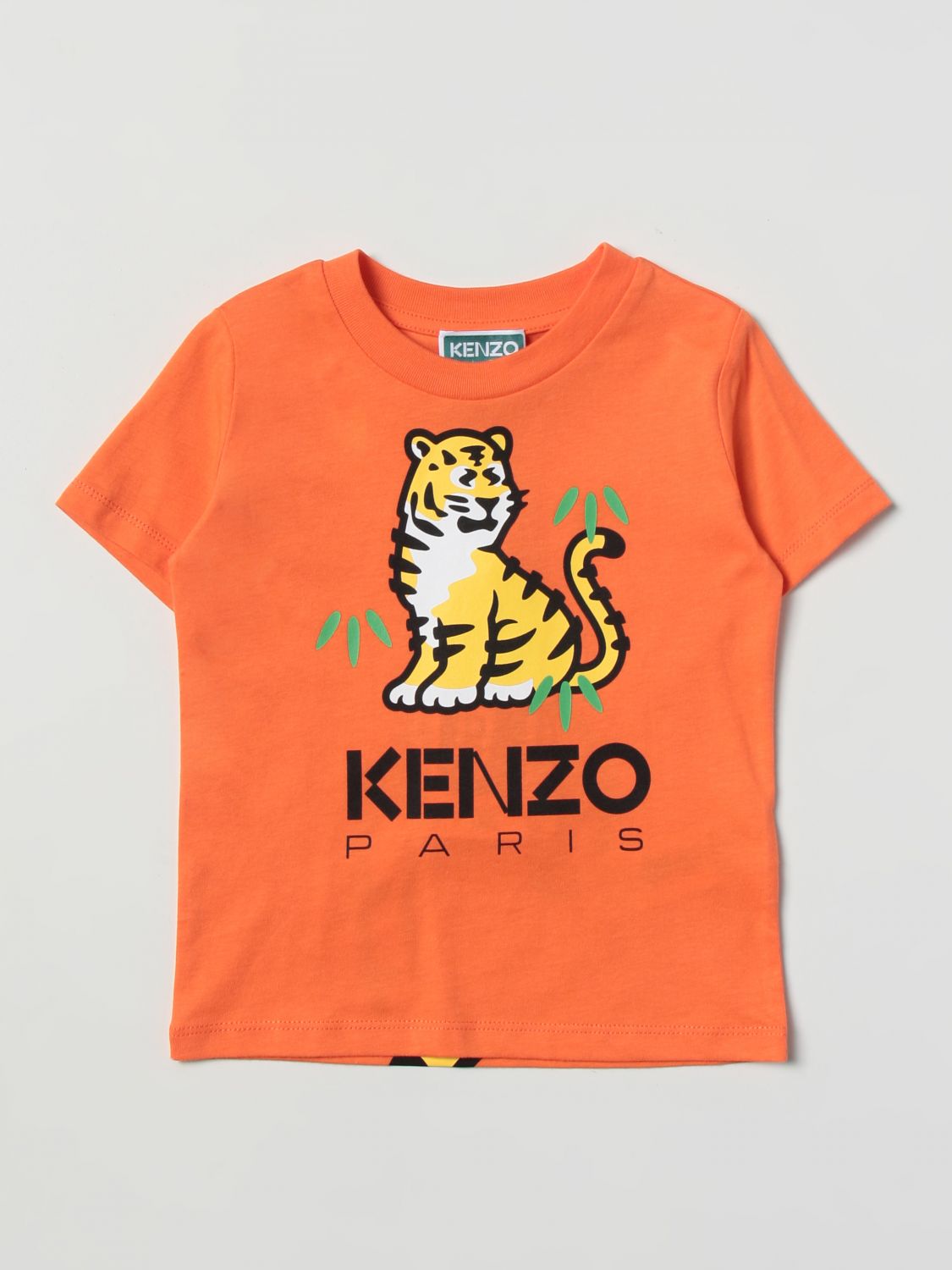 T-shirt Kenzo Junior: T-shirt Kenzo Junior in cotone arancione 1
