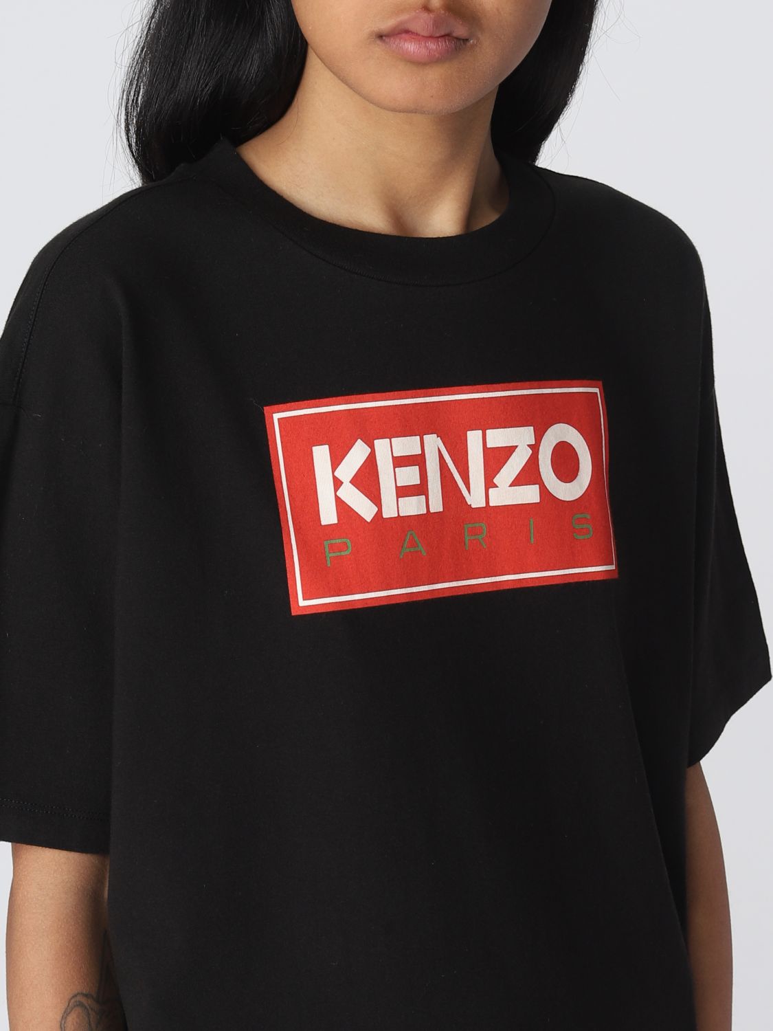 Kenzoアウトレット：Tシャツ レディース - ブラック | GIGLIO.COM