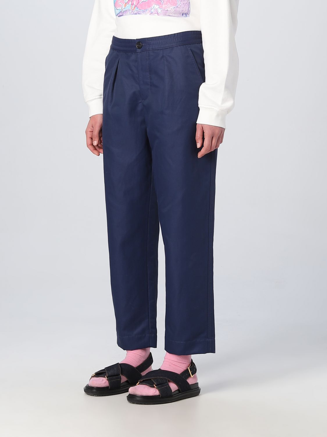 MARNI: pants for woman - Blue | Marni pants PAMA0317X0UTN903 online on ...