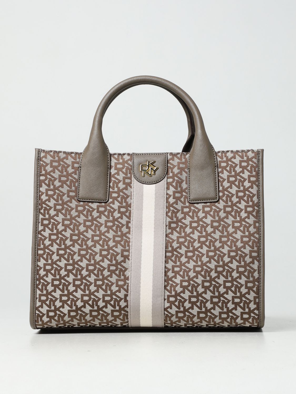 Buy DKNY Women Brown All-Over Brand Name Tote Bag for Women Online