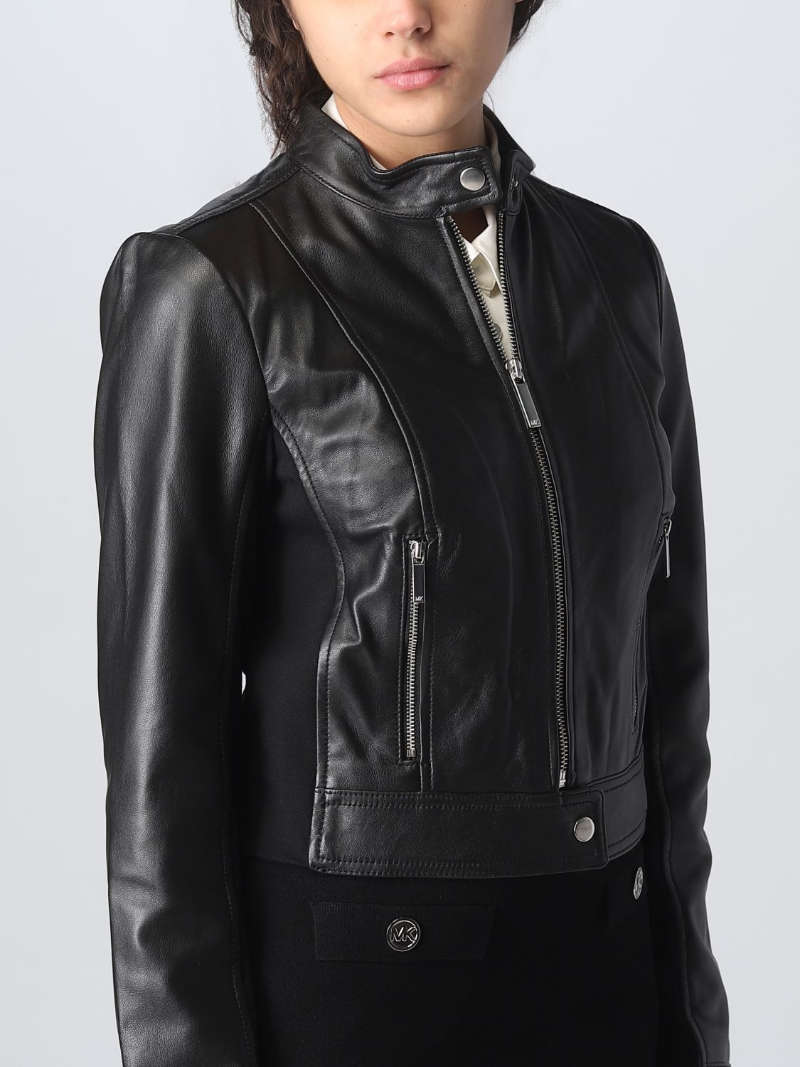 MICHAEL KORS: jacket for woman - Black | Michael Kors jacket MB92J0B8RK  online on 