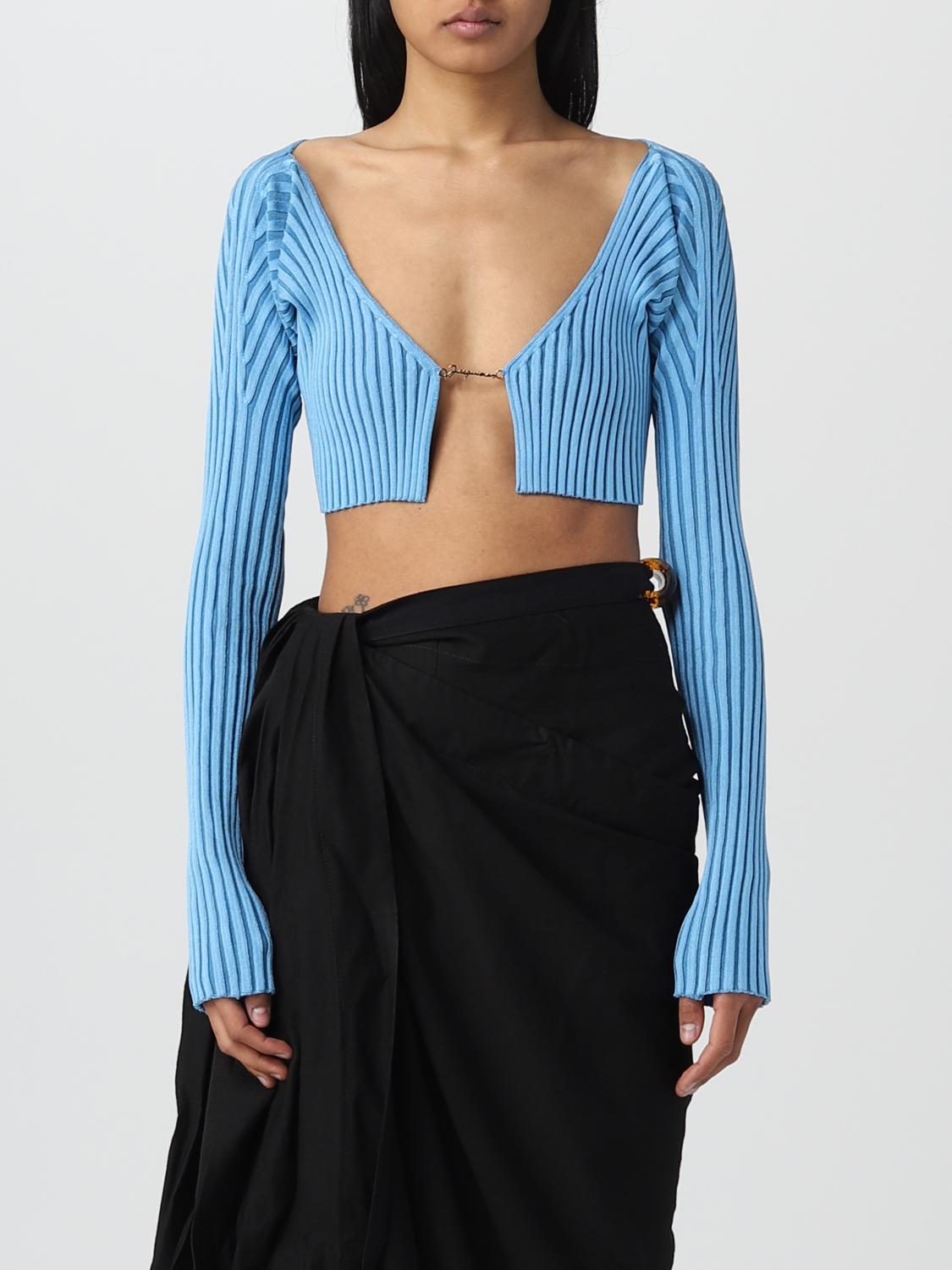 Jacquemus Outlet: cardigan for woman - Blue | Jacquemus cardigan