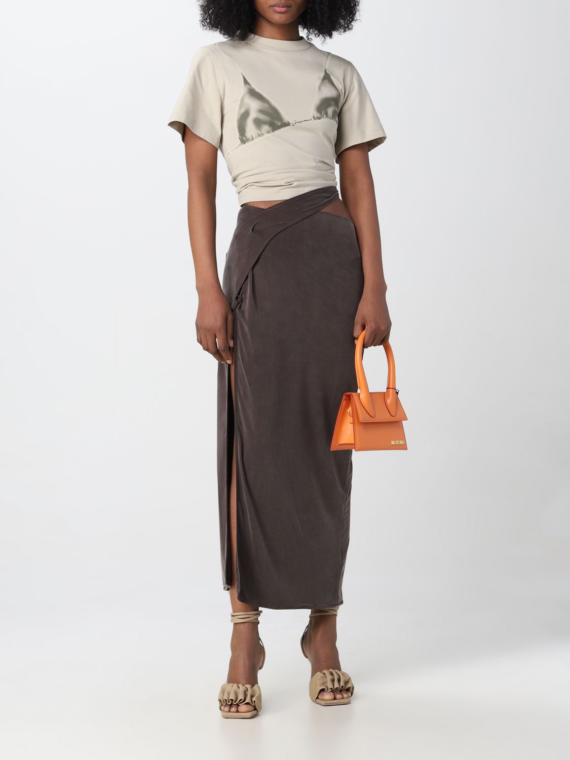 JACQUEMUS: skirt for woman - Brown | Jacquemus skirt 23E231JS0562307 ...