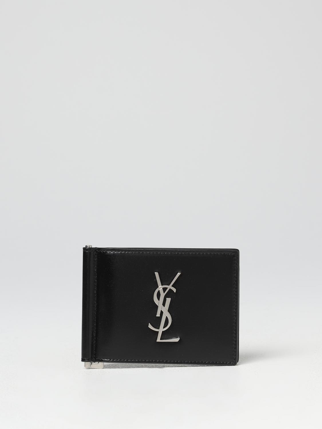 Cassandre shiny leather wallet - Saint Laurent - Modalova