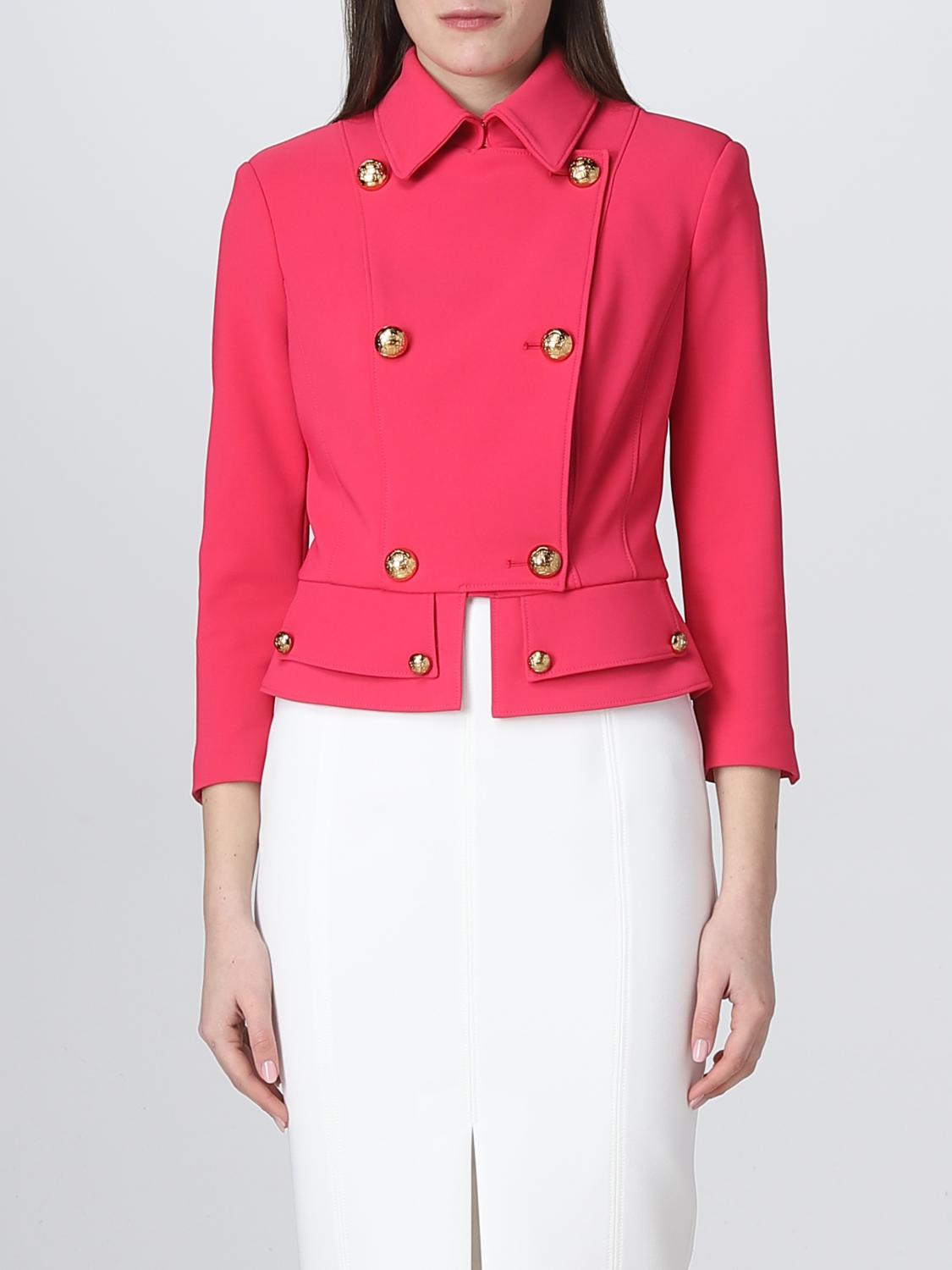 Elisabetta Franchi Jacket Woman Color Fuchsia In Fuchsia