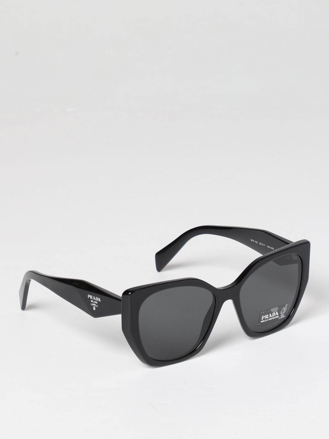 Prada Outlet: sunglasses for woman - Black | Prada sunglasses 19ZS SOLE  online on 