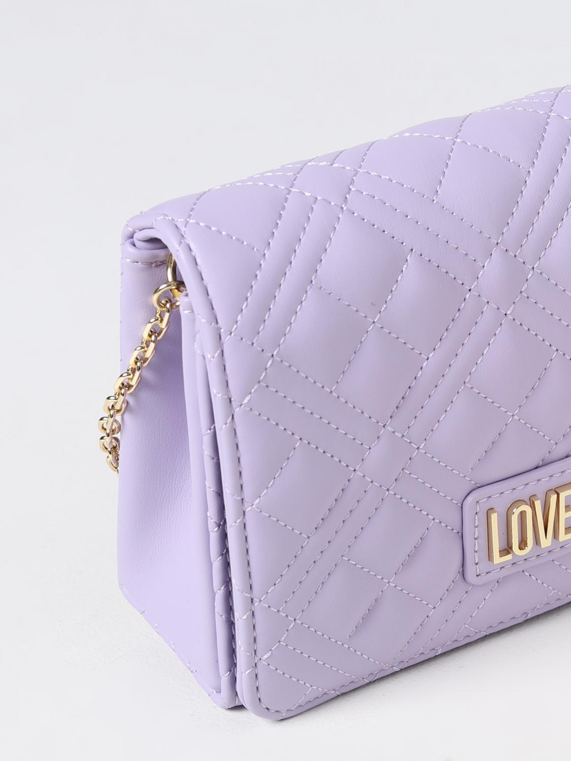 Borse a tracolla Love Moschino: Borsa Love Moschino in pelle sintetica matelassé lilla 3