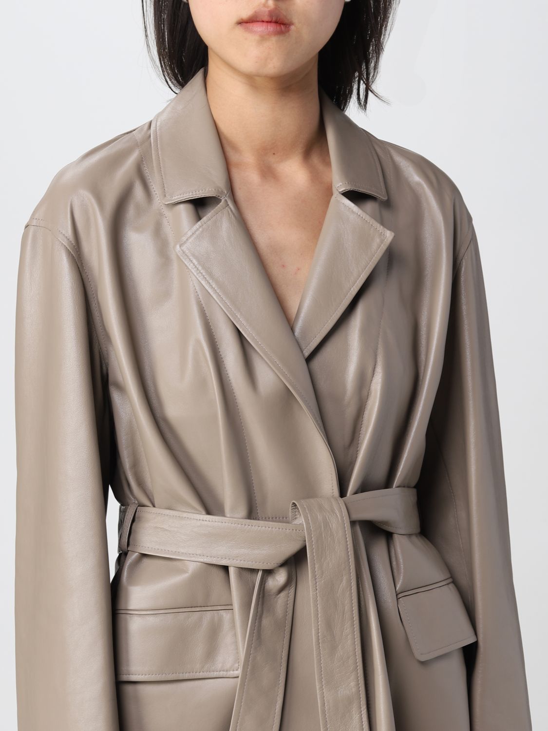 SIMONETTA RAVIZZA: jacket for woman - Beige | Simonetta Ravizza jacket ...