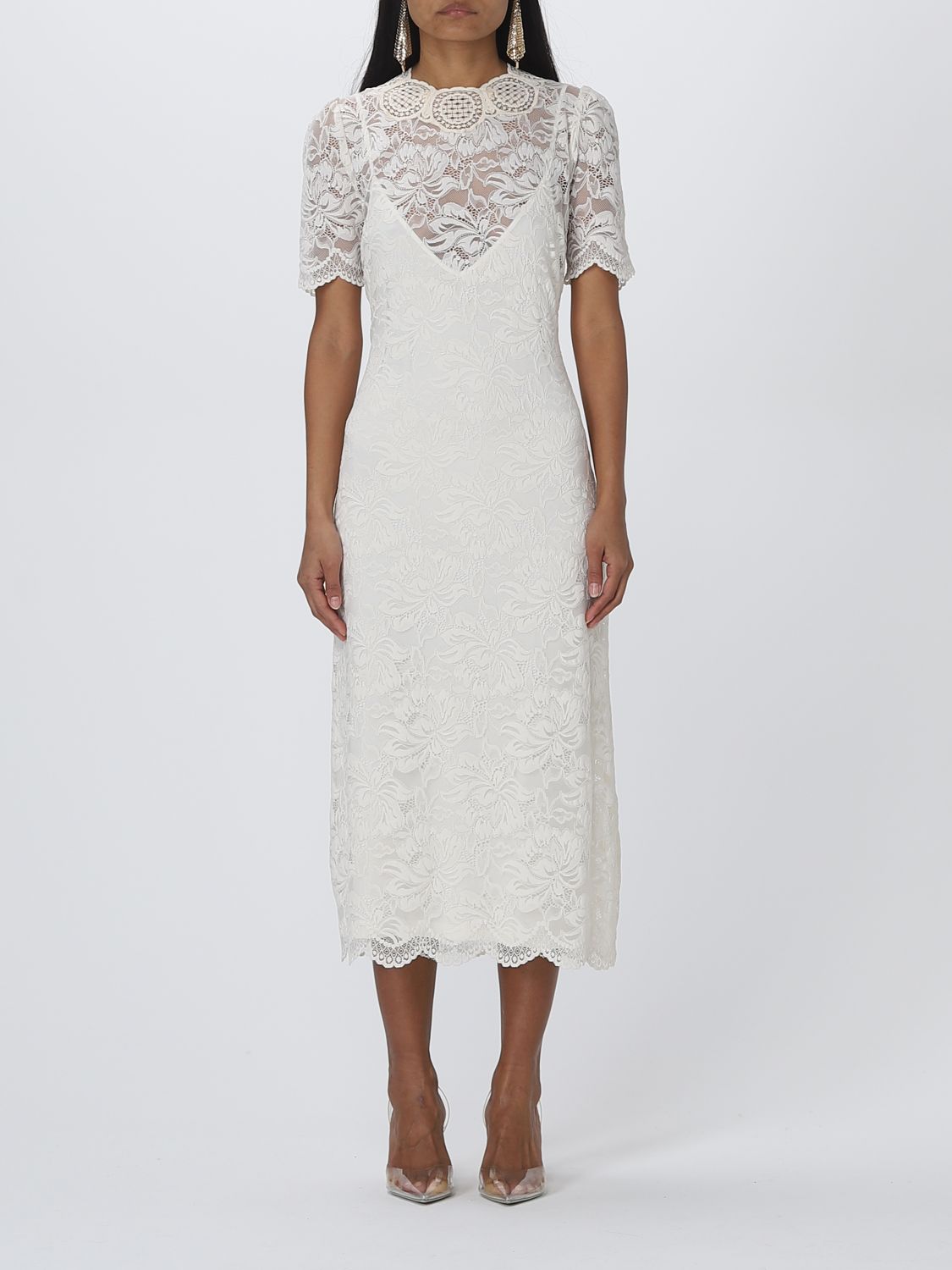 PACO RABANNE: dress for women - White | Paco Rabanne dress ...