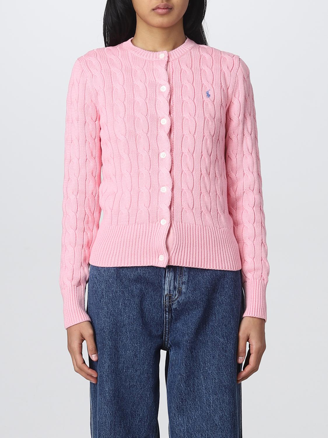 POLO RALPH LAUREN: Cardigan femme - Rose | Cardigan Polo Ralph Lauren  211891643 en ligne sur GIGLIO.COM