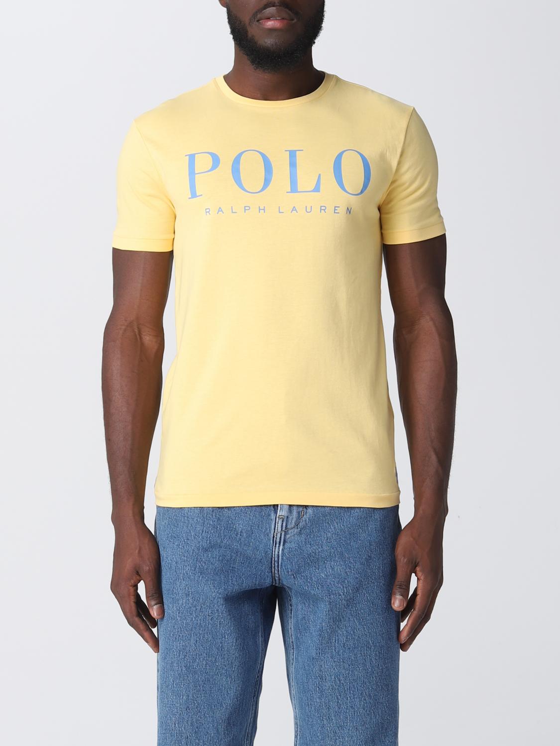 POLO RALPH LAUREN tshirt for man Yellow Polo Ralph Lauren tshirt