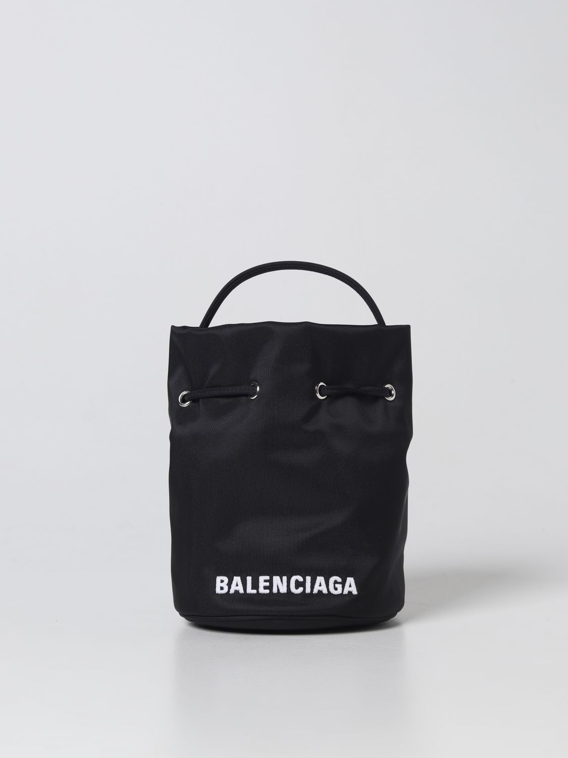 BALENCIAGA: Wheel XS bag in nylon Black | Balenciaga mini bag online on GIGLIO.COM