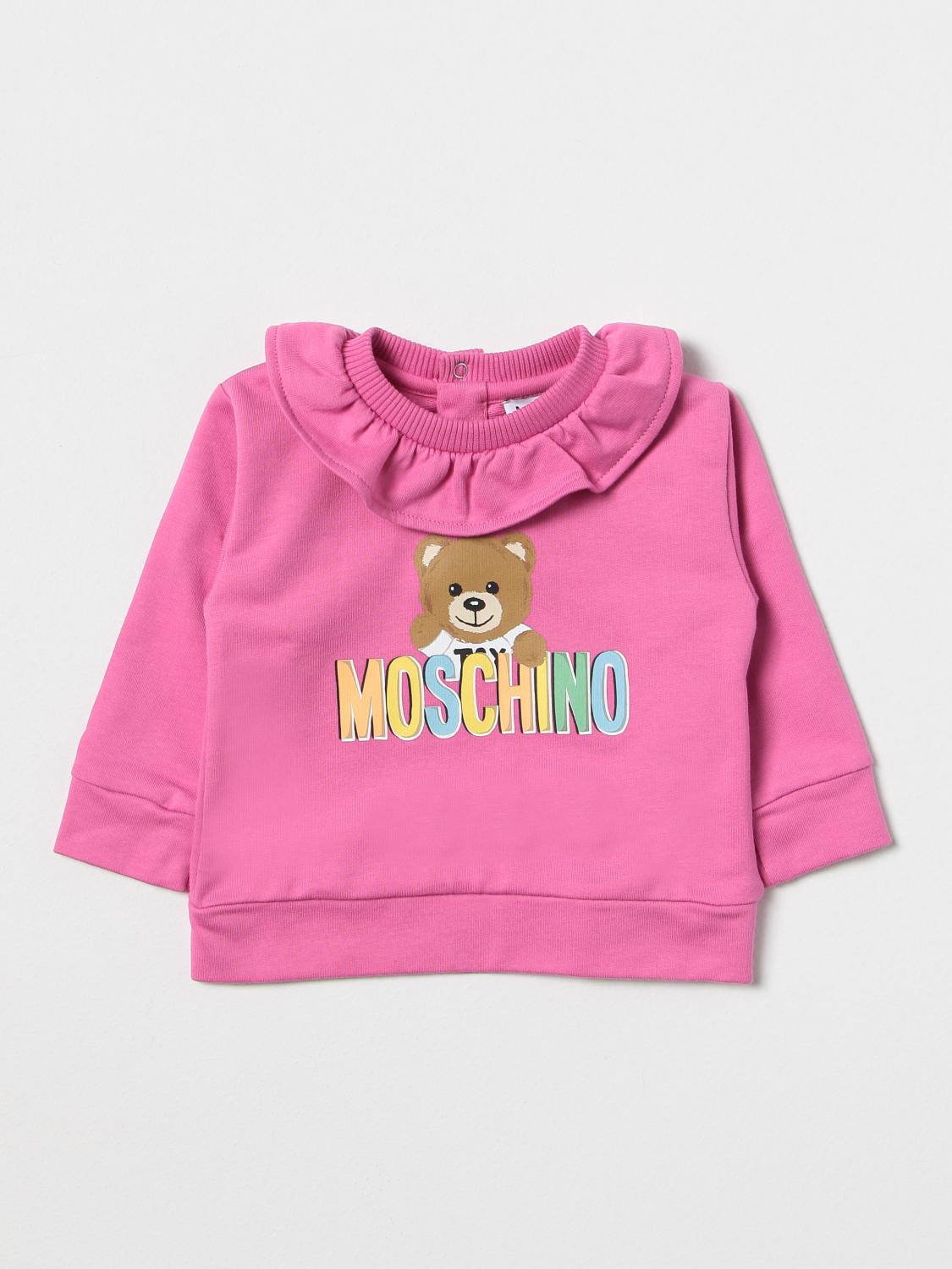 MOSCHINO BABY sweater for girls Cyclamen Moschino Baby sweater