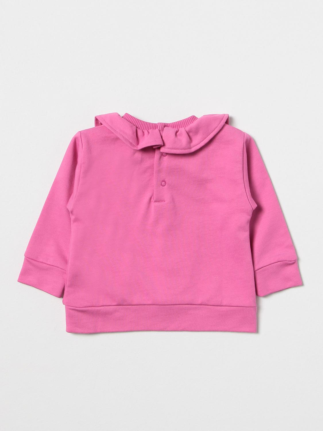 MOSCHINO BABY sweater for girls Cyclamen Moschino Baby sweater