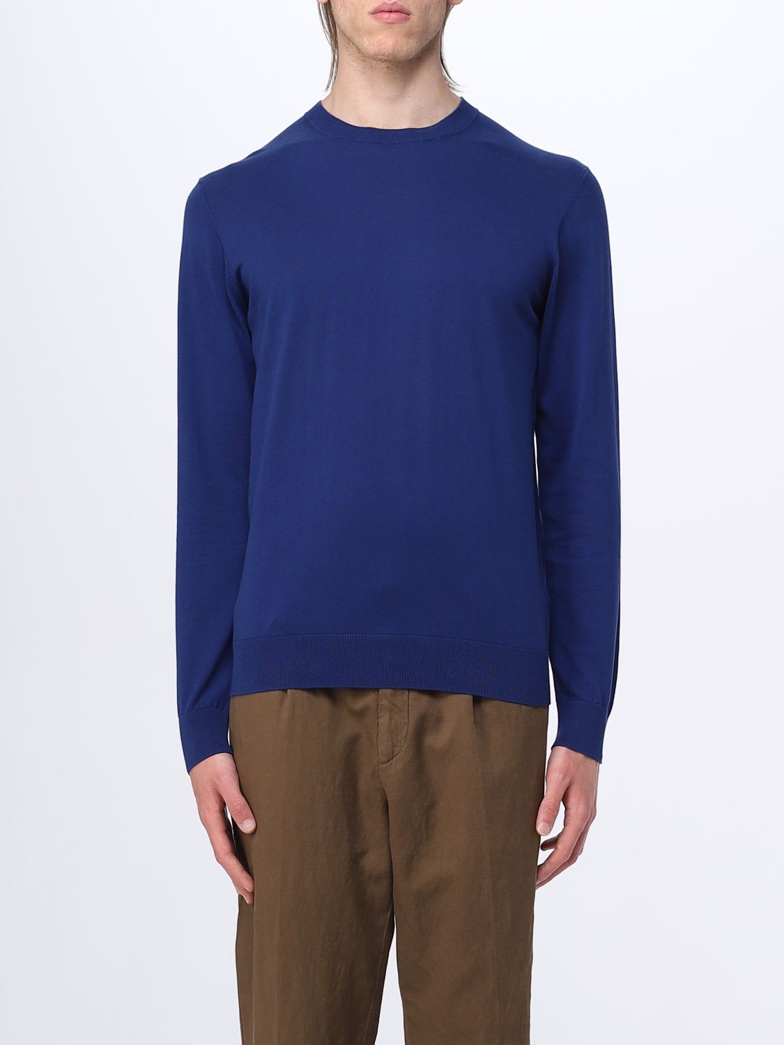 Shop Paolo Pecora Sweater  Men Color Navy