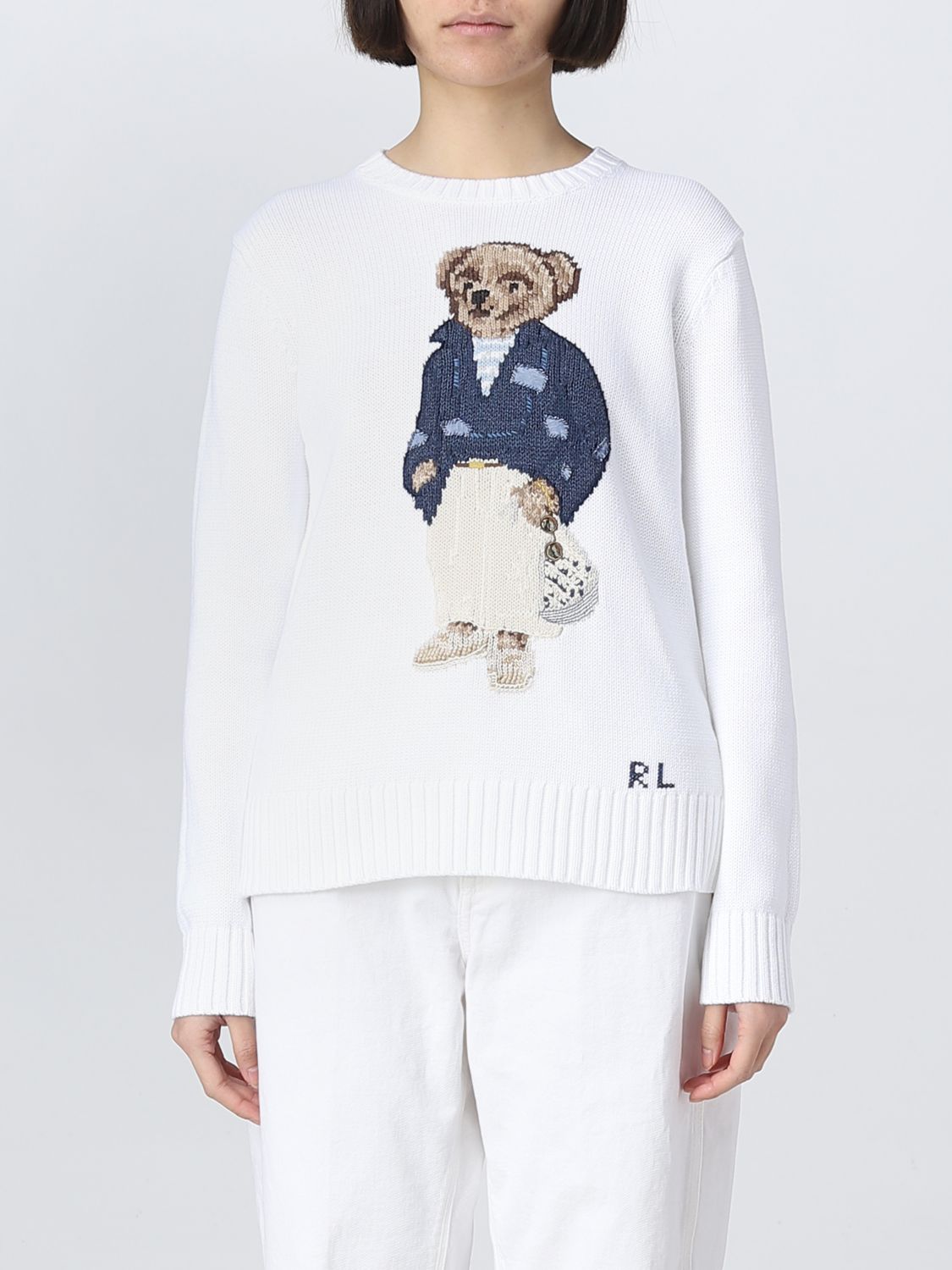 Mark Tranen Spijsverteringsorgaan POLO RALPH LAUREN: sweater for woman - White | Polo Ralph Lauren sweater  211891907 online on GIGLIO.COM