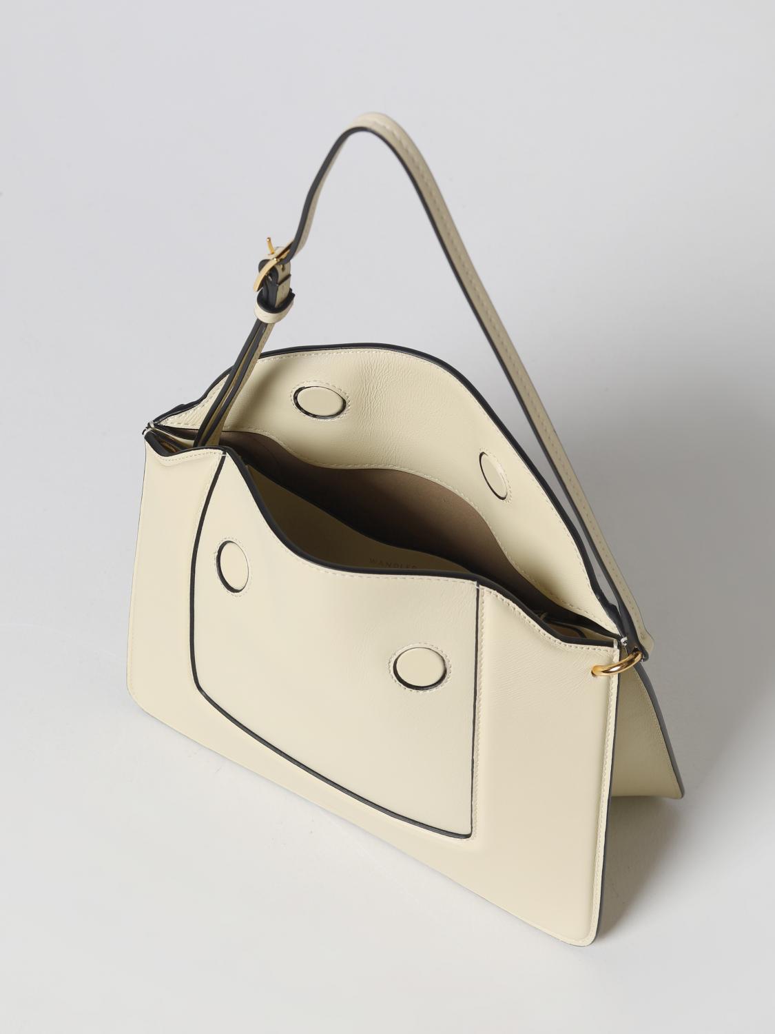Borsa a spalla Wandler: Borsa Penelope Wandler in pelle liscia bianco 4