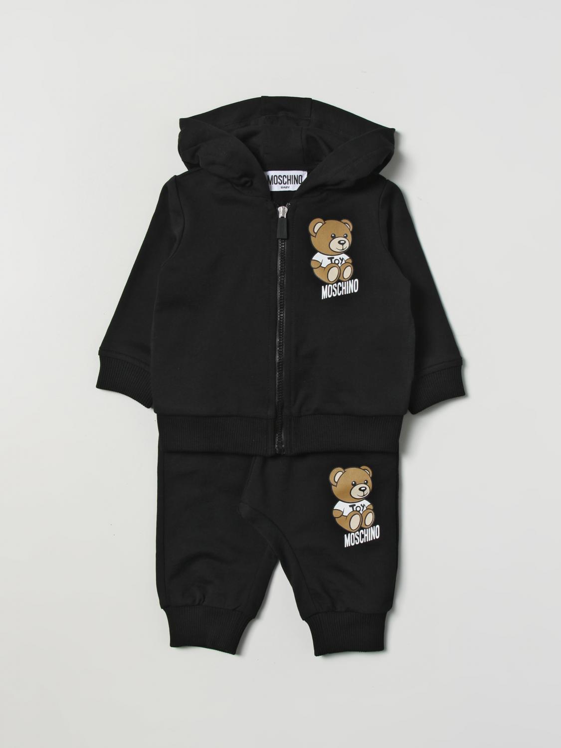 MOSCHINO BABY tracksuits for baby Black Moschino Baby tracksuits