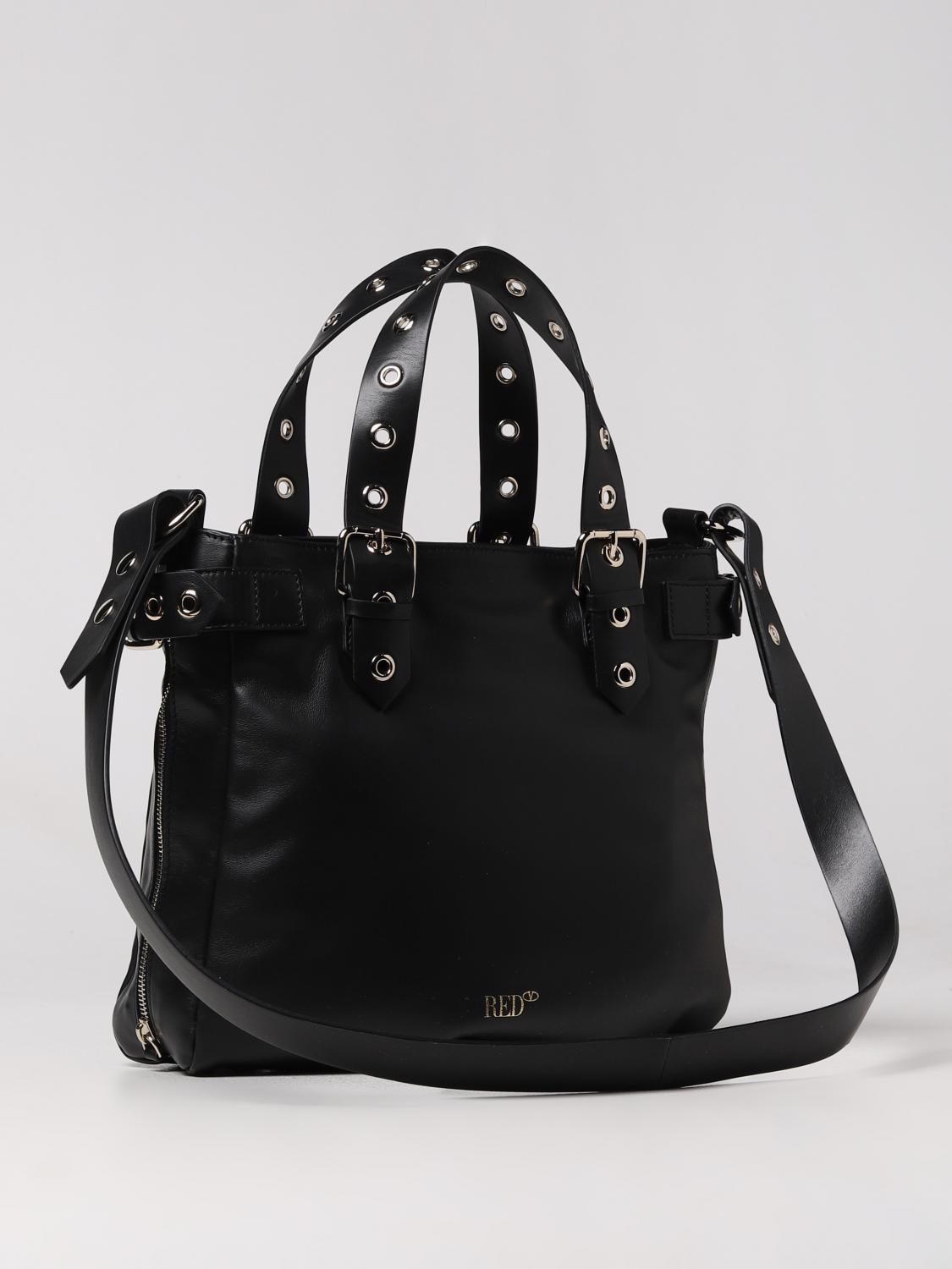 Handbag Red(V): Red(V) handbag for women black 2