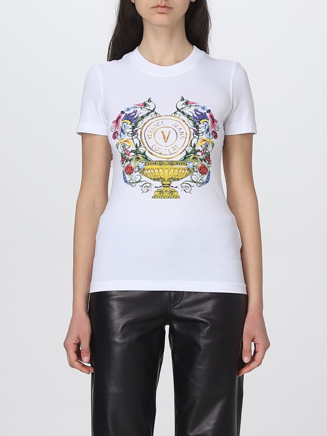 Versace Jeans Couture T-shirt  Damen Farbe Weiss In White