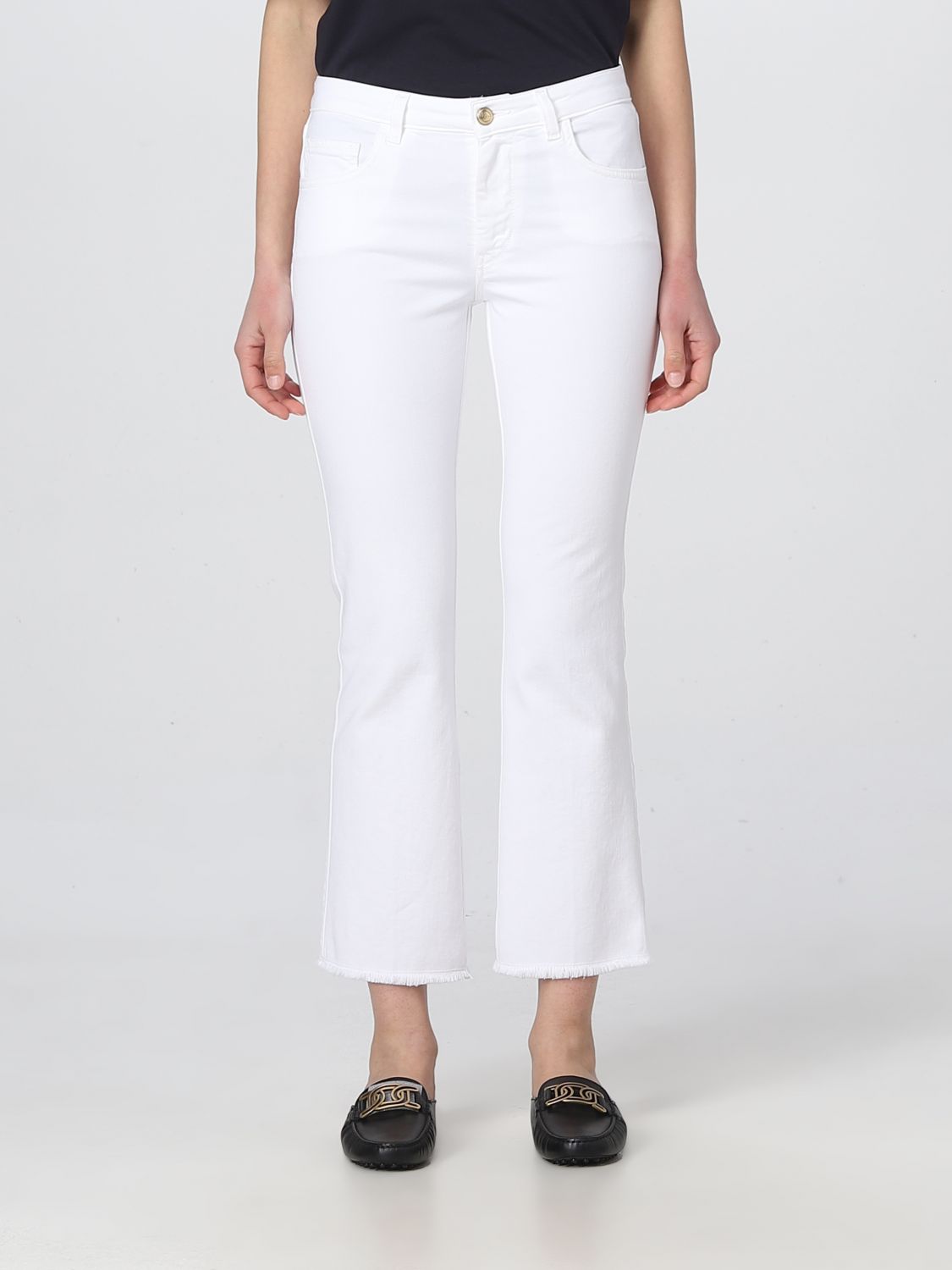 FAY: pants for woman - White | Fay pants NTW8646520TQVR online on ...