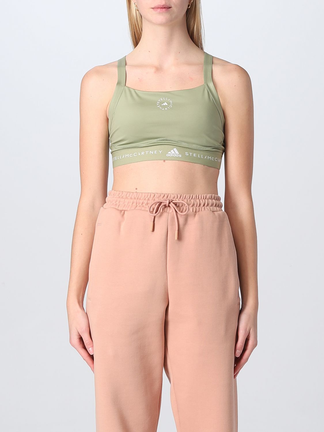 ADIDAS BY STELLA MCCARTNEY: top for - Green Adidas Stella Mccartney top HR2223 online on