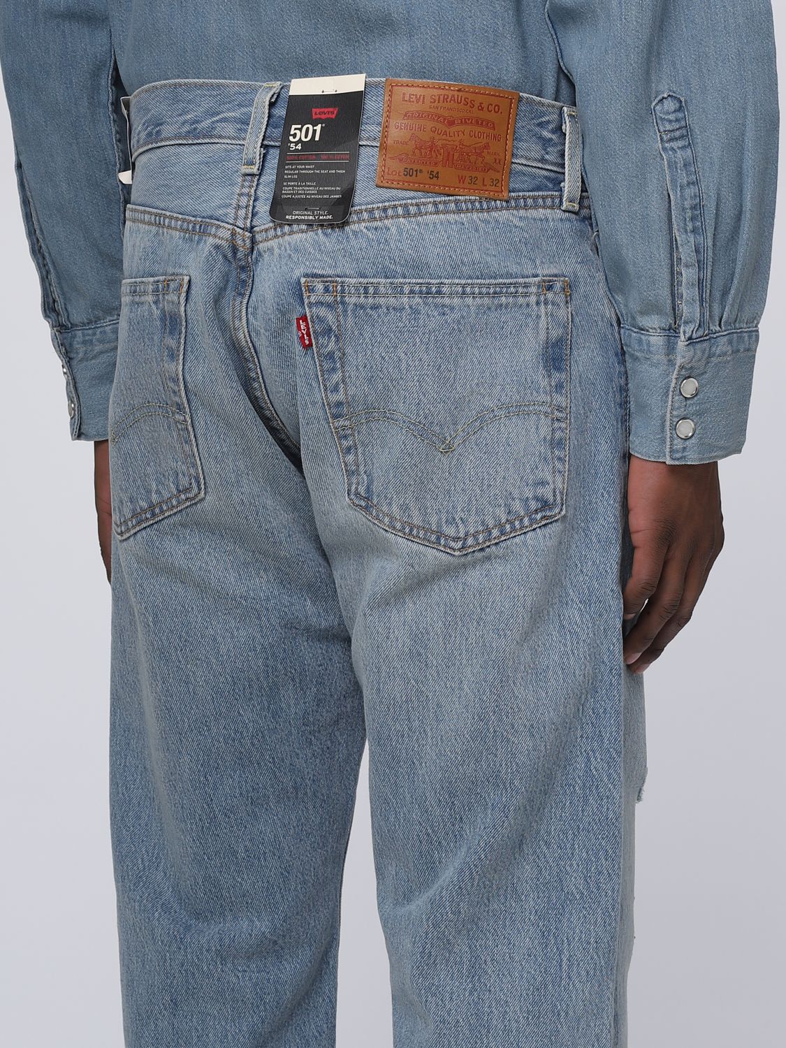 LEVI'S: jeans for man - Indigo | Levi's jeans A46770006 online on ...
