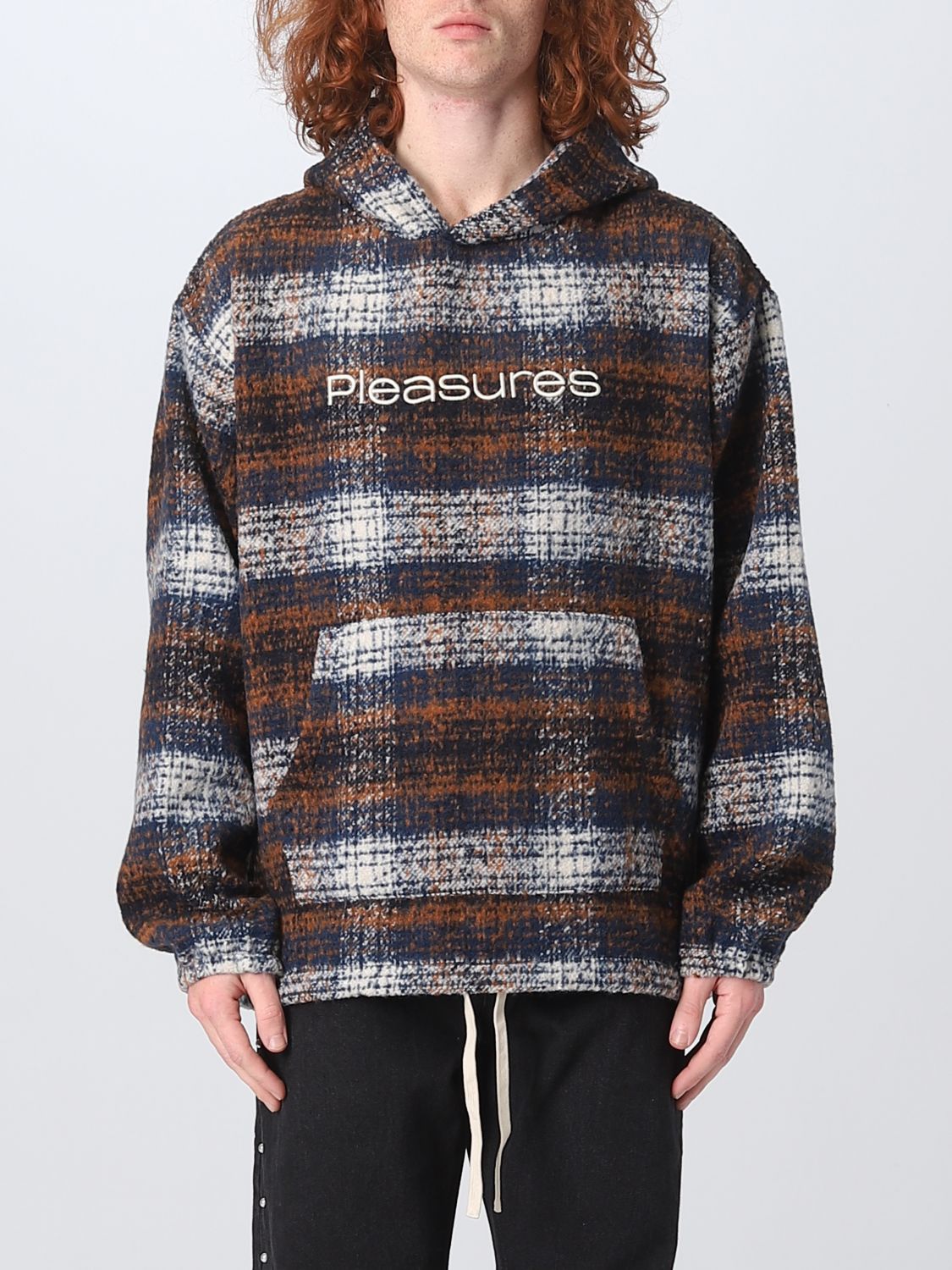 Sweatshirt Pleasures: Sweatshirt Pleasures homme marron 1