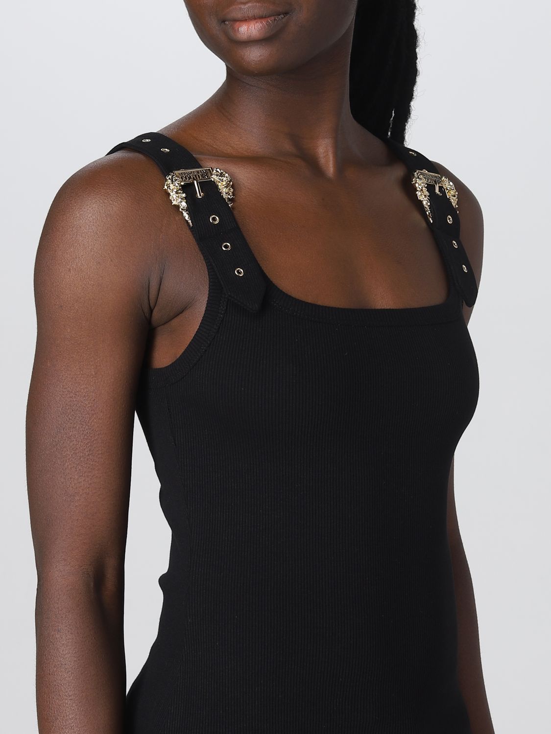 VERSACE JEANS COUTURE: women's top - Black  Versace Jeans Couture body  75HAM209JS204 online at