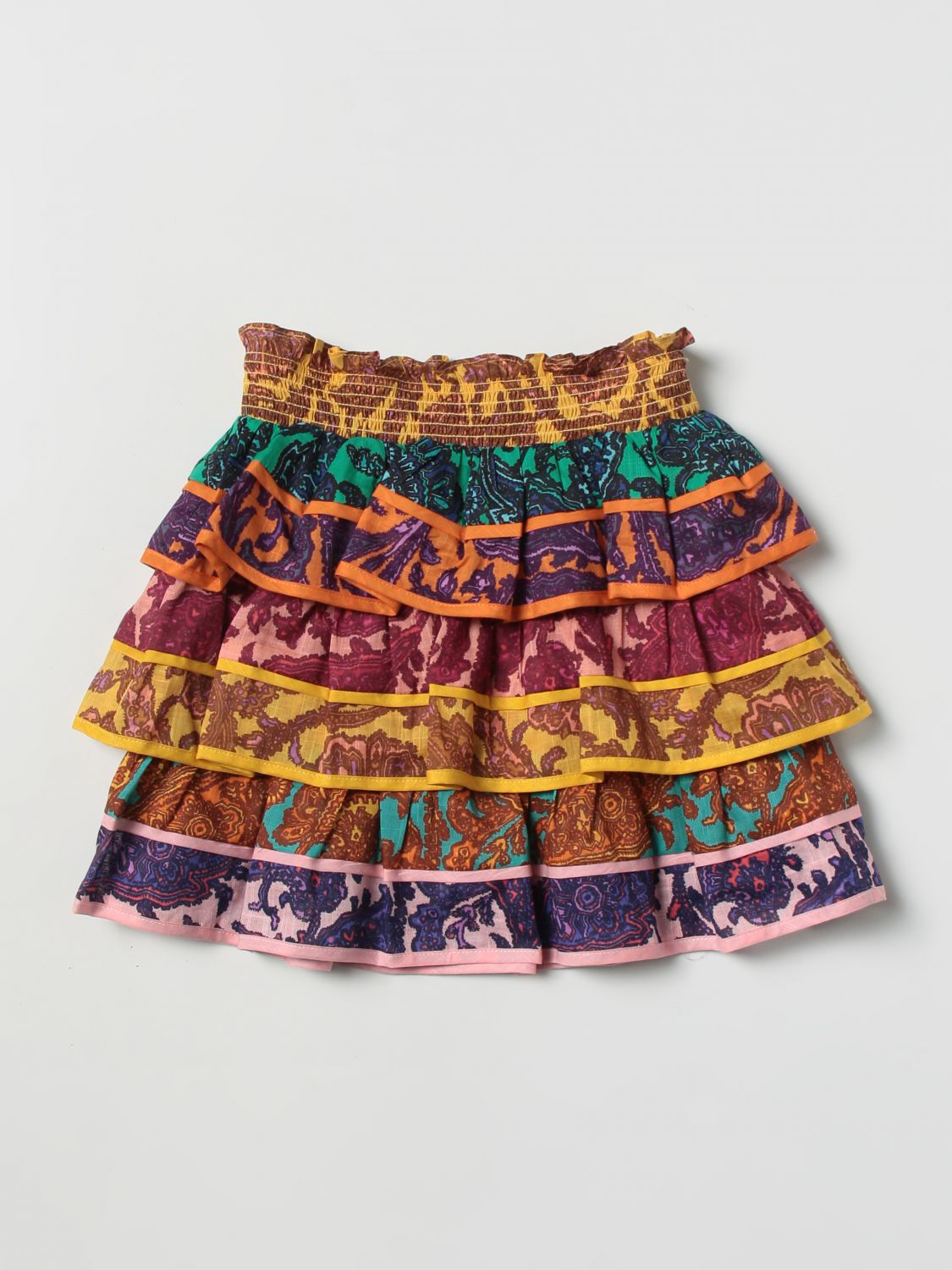 Shop Zimmermann Skirt  Kids Color Multicolor