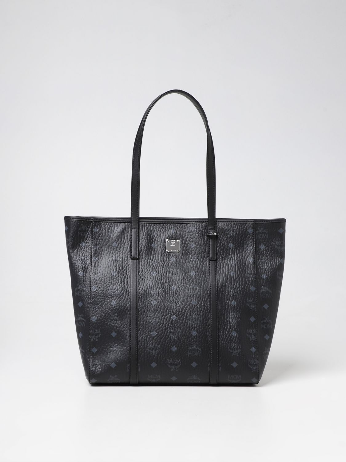 MCM: tote bags for woman - Black | Mcm tote bags MWPAATN03 online on ...