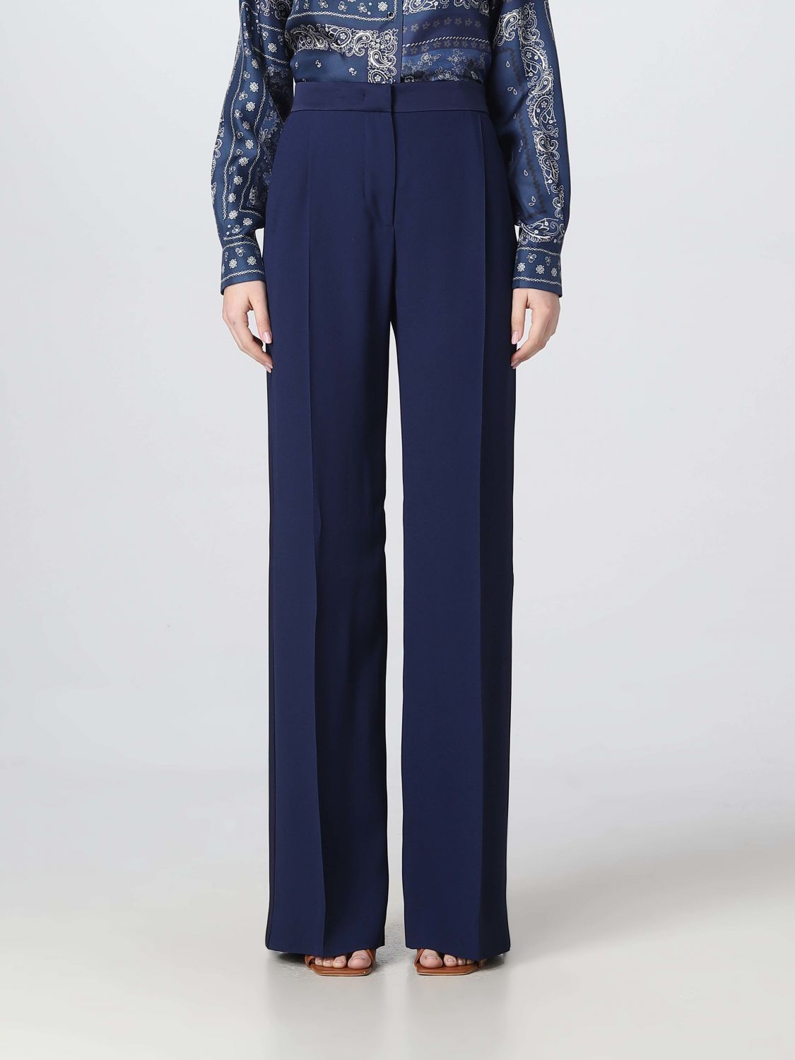 Alberta Ferretti Trousers  Woman Colour Blue
