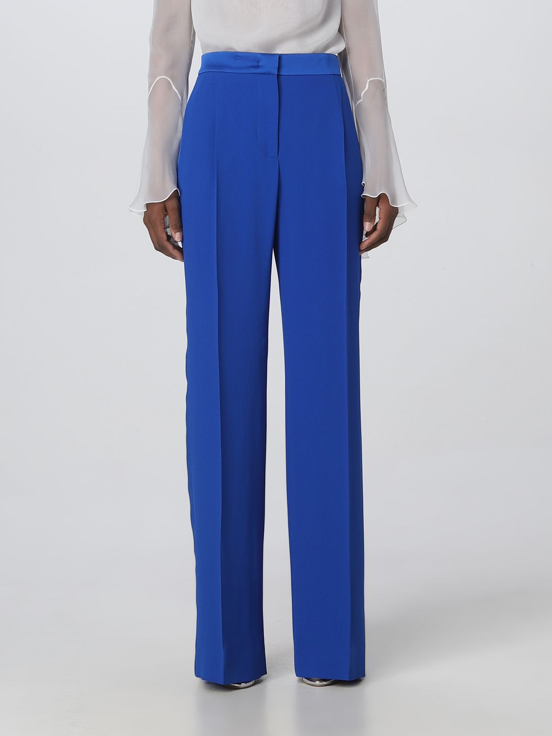 Alberta Ferretti Trousers  Woman Colour Blue 1