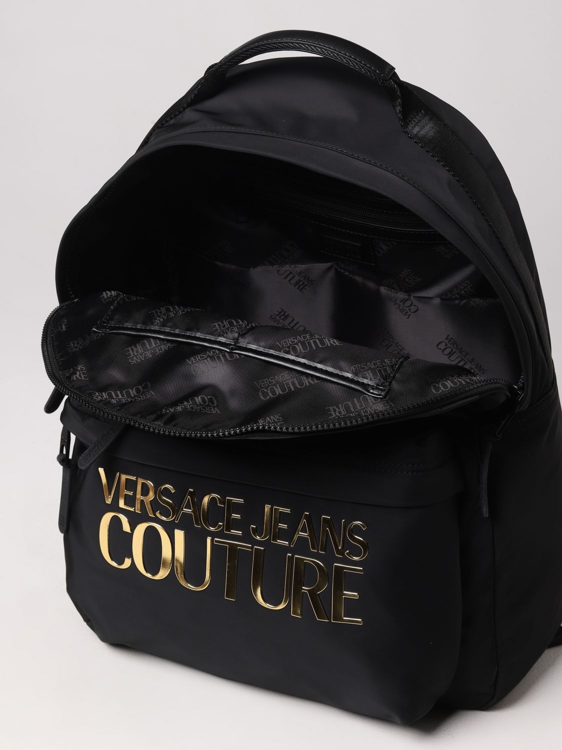 Zaino Versace Jeans Couture: Zaino Versace Jeans Couture in nylon nero 1 4