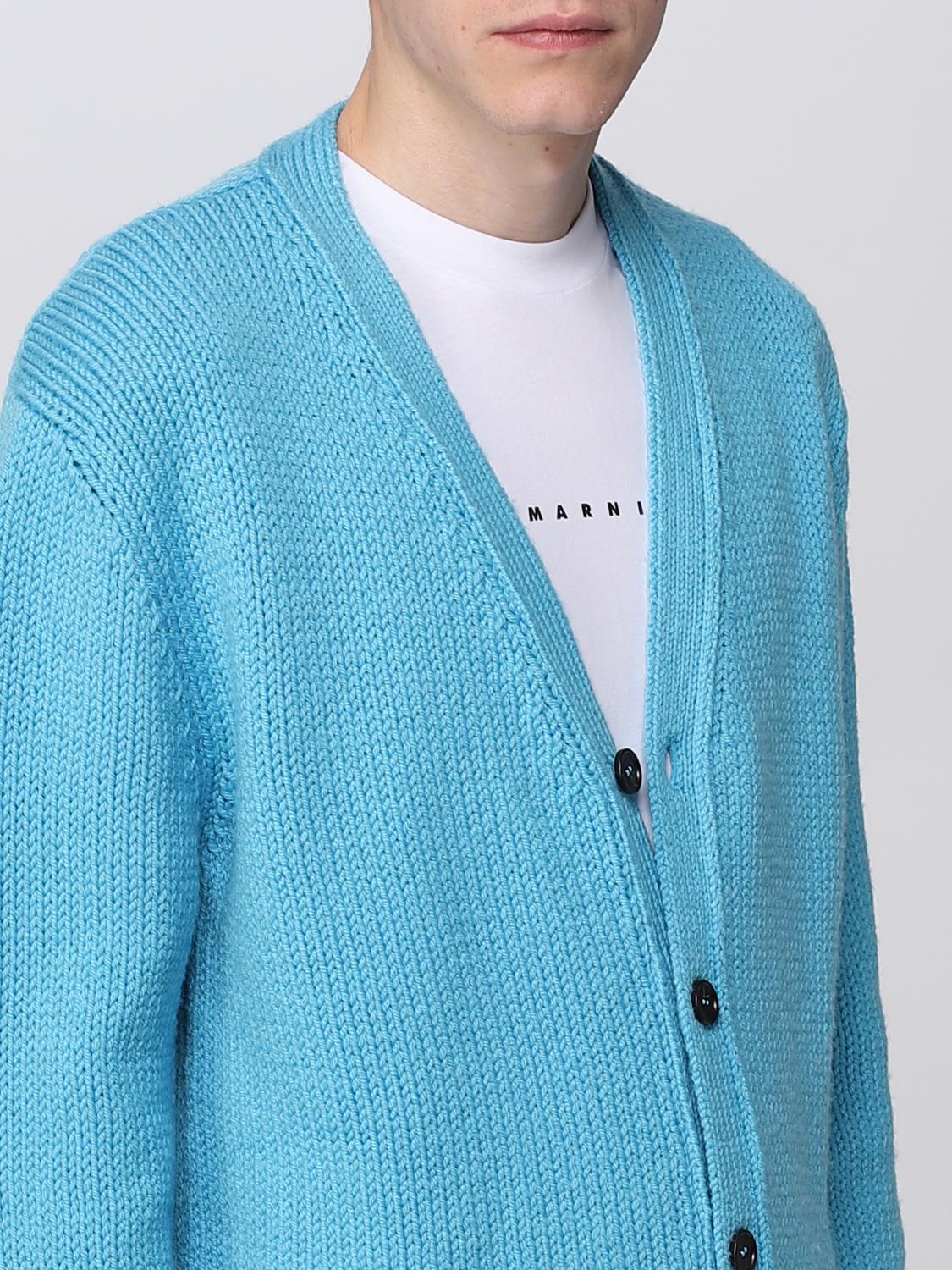 Marni Flower-patch Wool Cardigan for Men