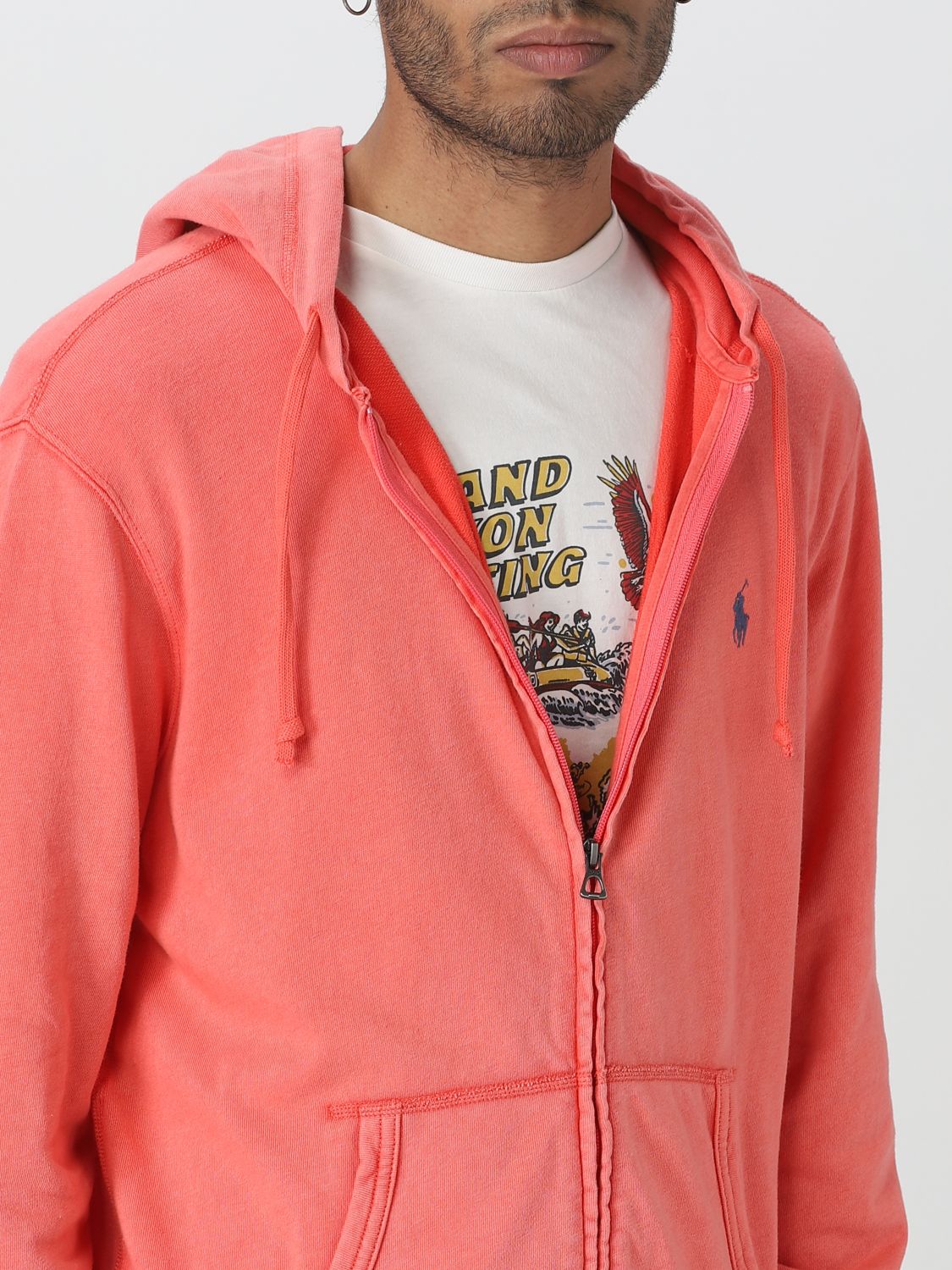 POLO RALPH LAUREN: sweatshirt for man - Red | Polo Ralph Lauren sweatshirt  710706348 online on 