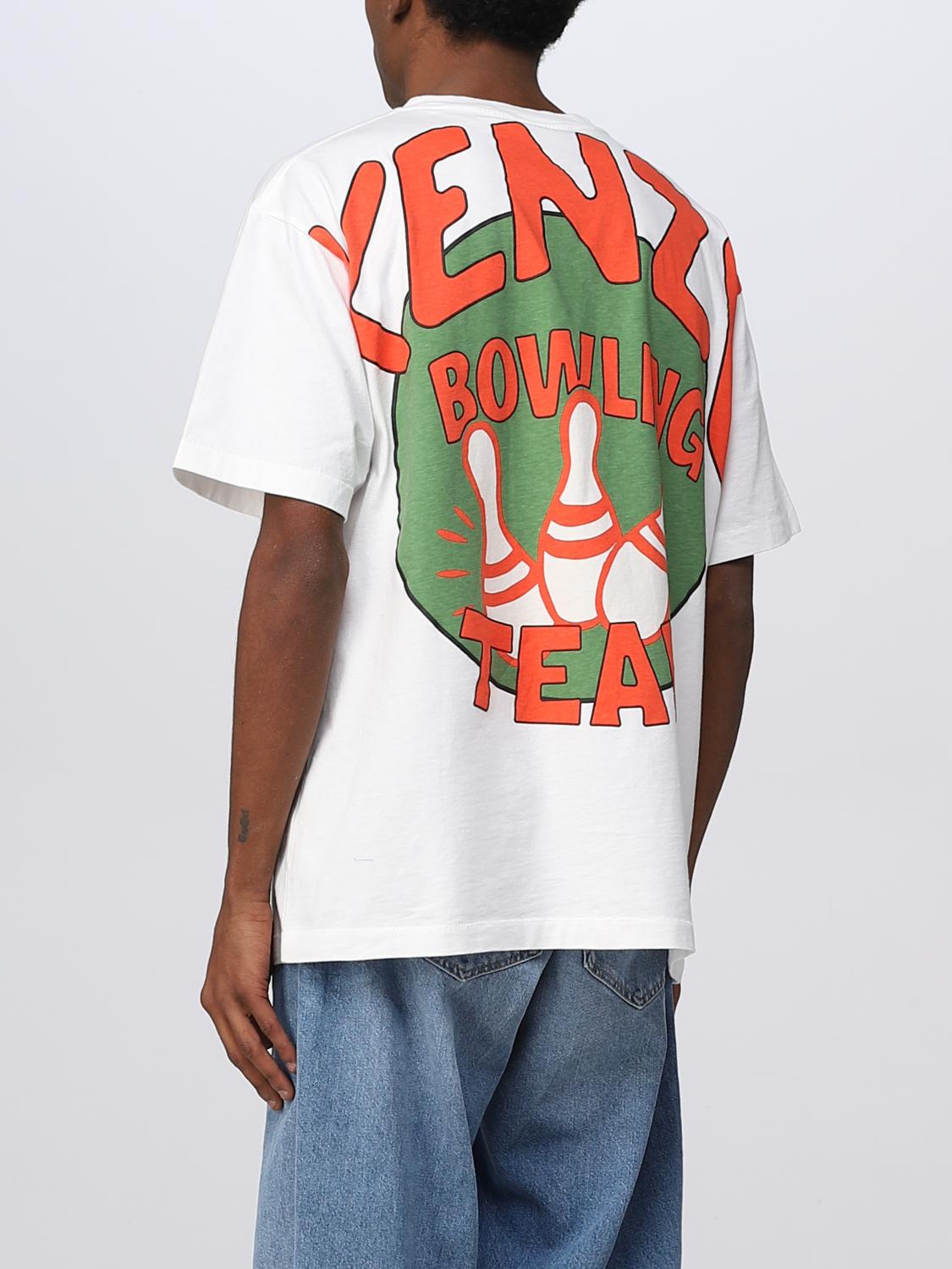 T-shirt Kenzo: T-shirt oversize Kenzo con stampa bowling bianco 3