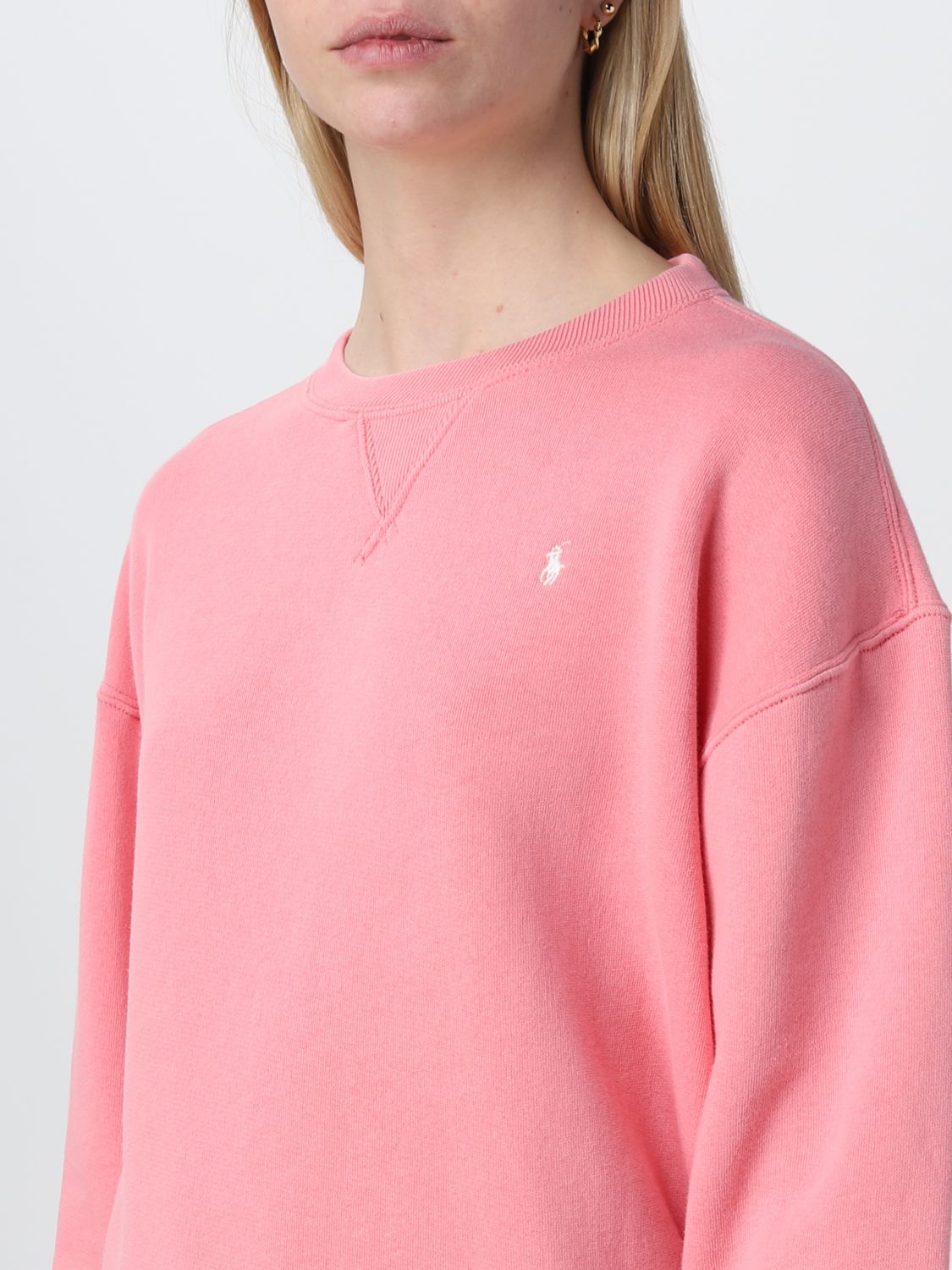 POLO RALPH LAUREN: sweatshirt for woman - Pink | Polo Ralph Lauren  sweatshirt 211891557 online on 