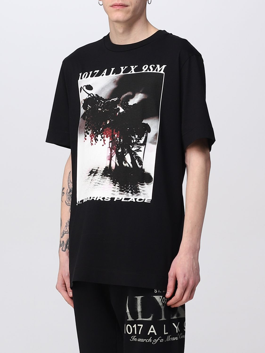ALYX: t-shirt for man - Black | Alyx t-shirt AAUTS0384FA02 online on ...