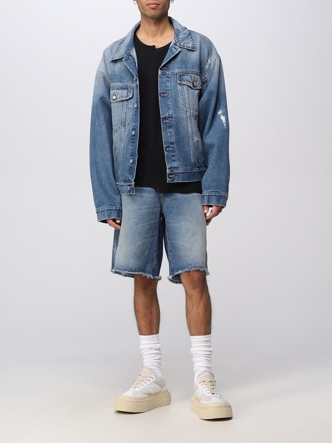 MM6 MAISON MARGIELA: short for man - Blue | Mm6 Maison Margiela short ...