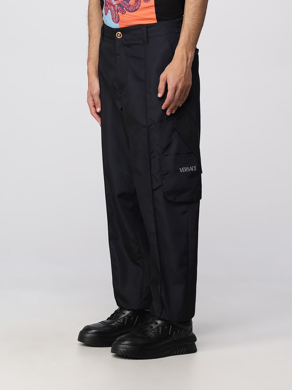 VERSACE pants for man Black Versace pants 10093941A06428 online on