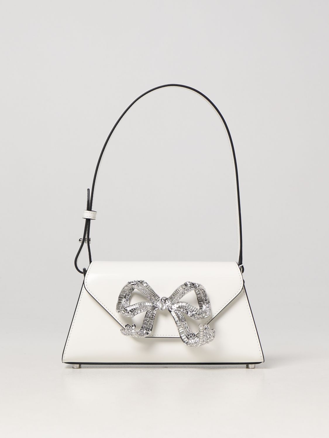 SELF-PORTRAIT: handbag for woman - White | Self-Portrait handbag ...