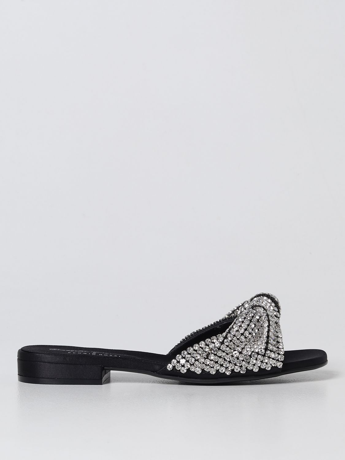 Shop Sergio Rossi Flat Sandals  Woman Color Black