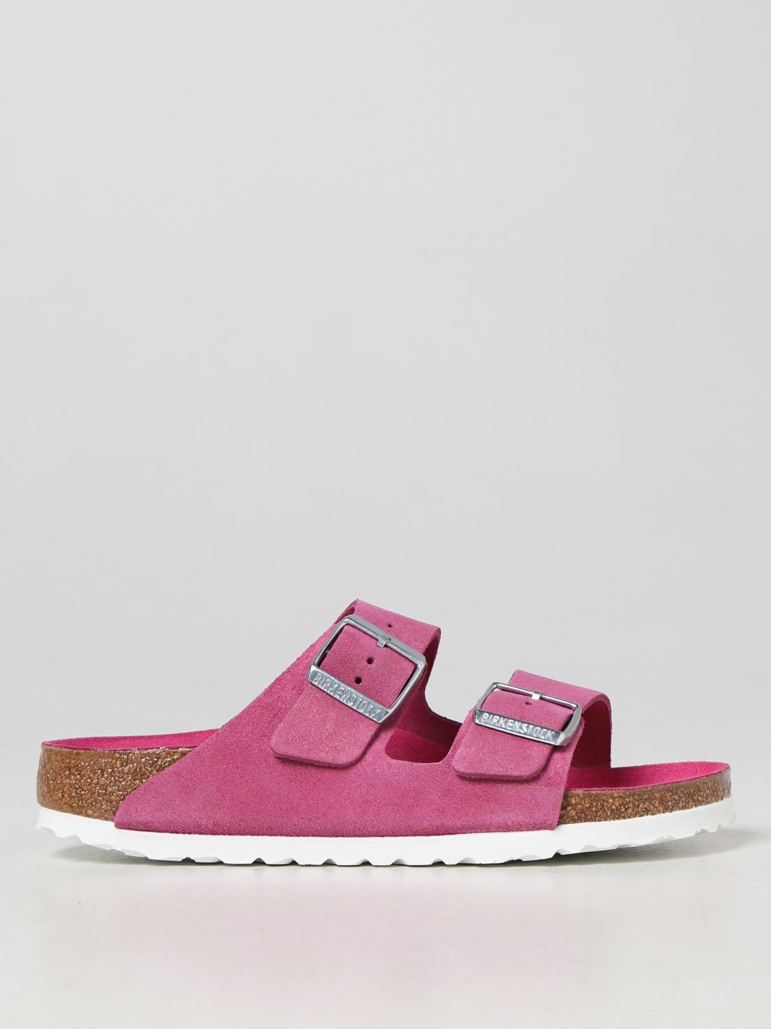 BIRKENSTOCK: flat sandals for woman - Fuchsia Birkenstock flat sandals 1024218 online at GIGLIO.COM