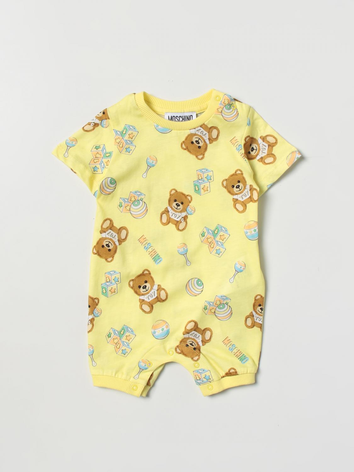 MOSCHINO BABY tracksuits for baby Yellow Moschino Baby tracksuits MUT038LAB59 online on