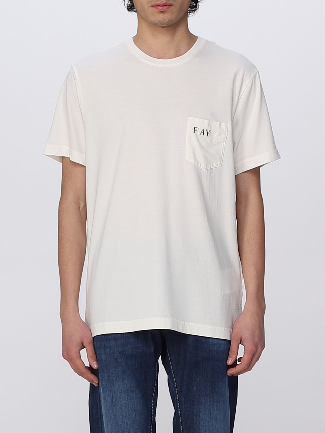 Fay T-shirt  Herren Farbe Weiss In White