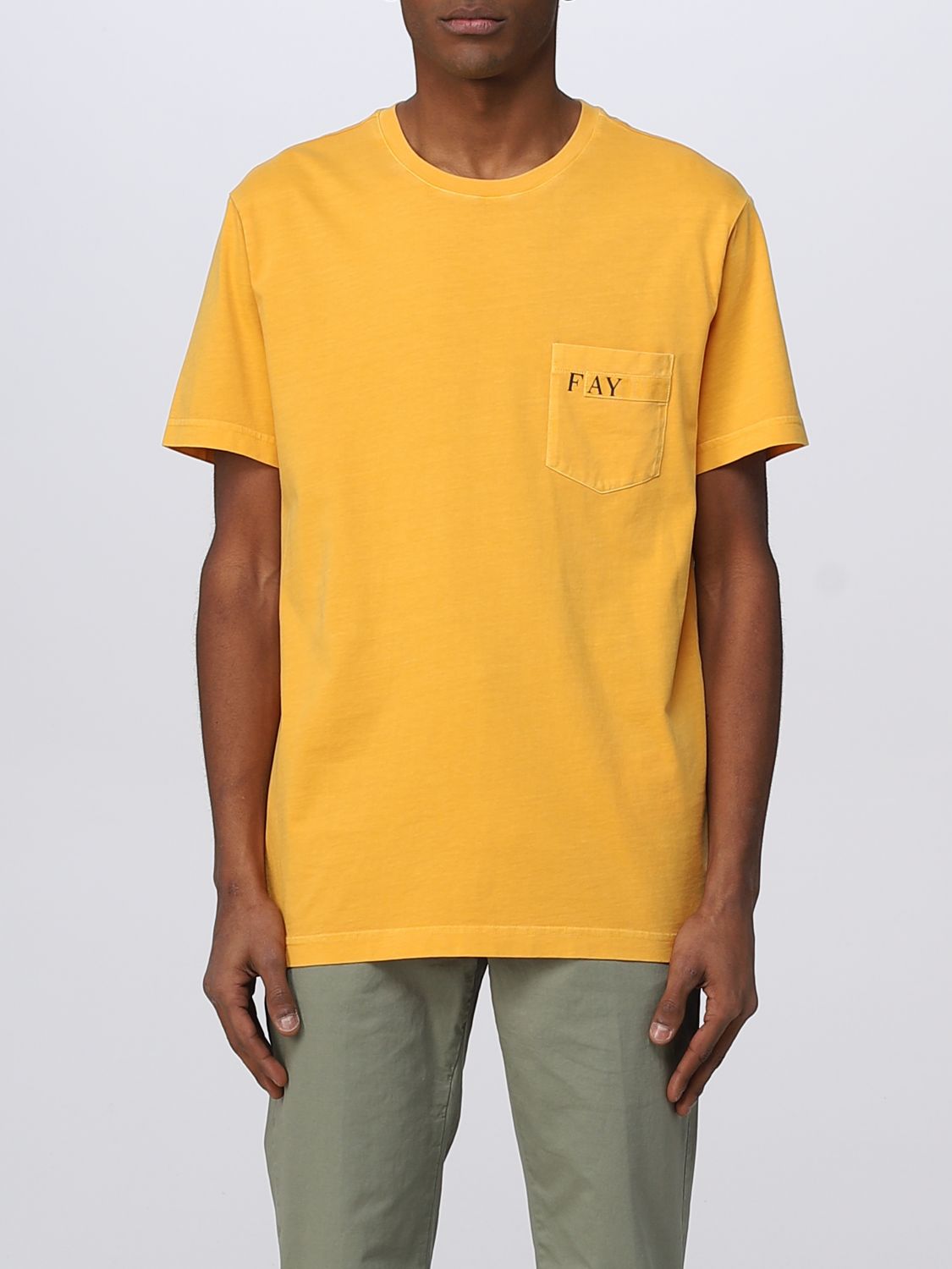 Fay T-shirt  Herren Farbe Gelb In Yellow