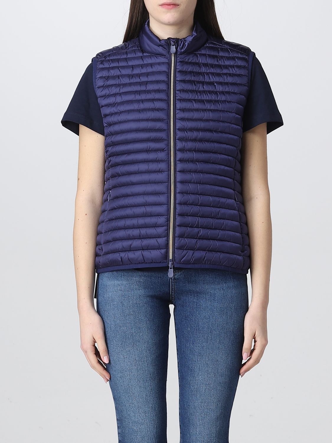 Gilet Save The Duck: Gilet Save The Duck donna blue 1