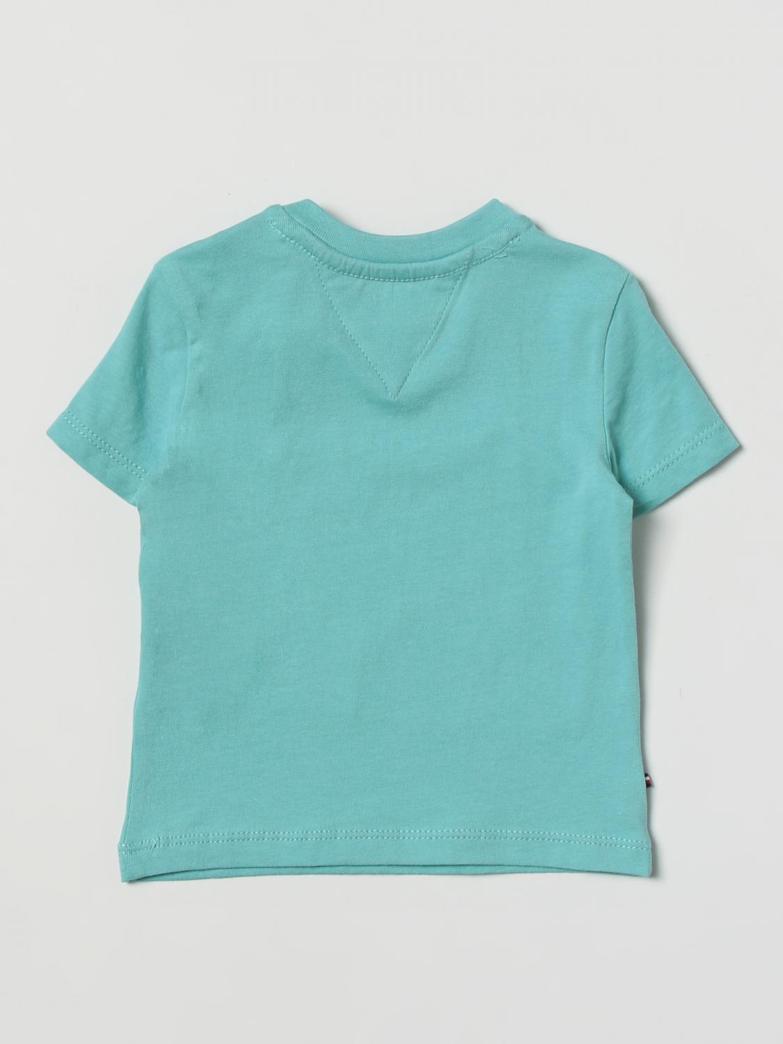 TOMMY HILFIGER tshirt for baby Sky Blue Tommy Hilfiger tshirt