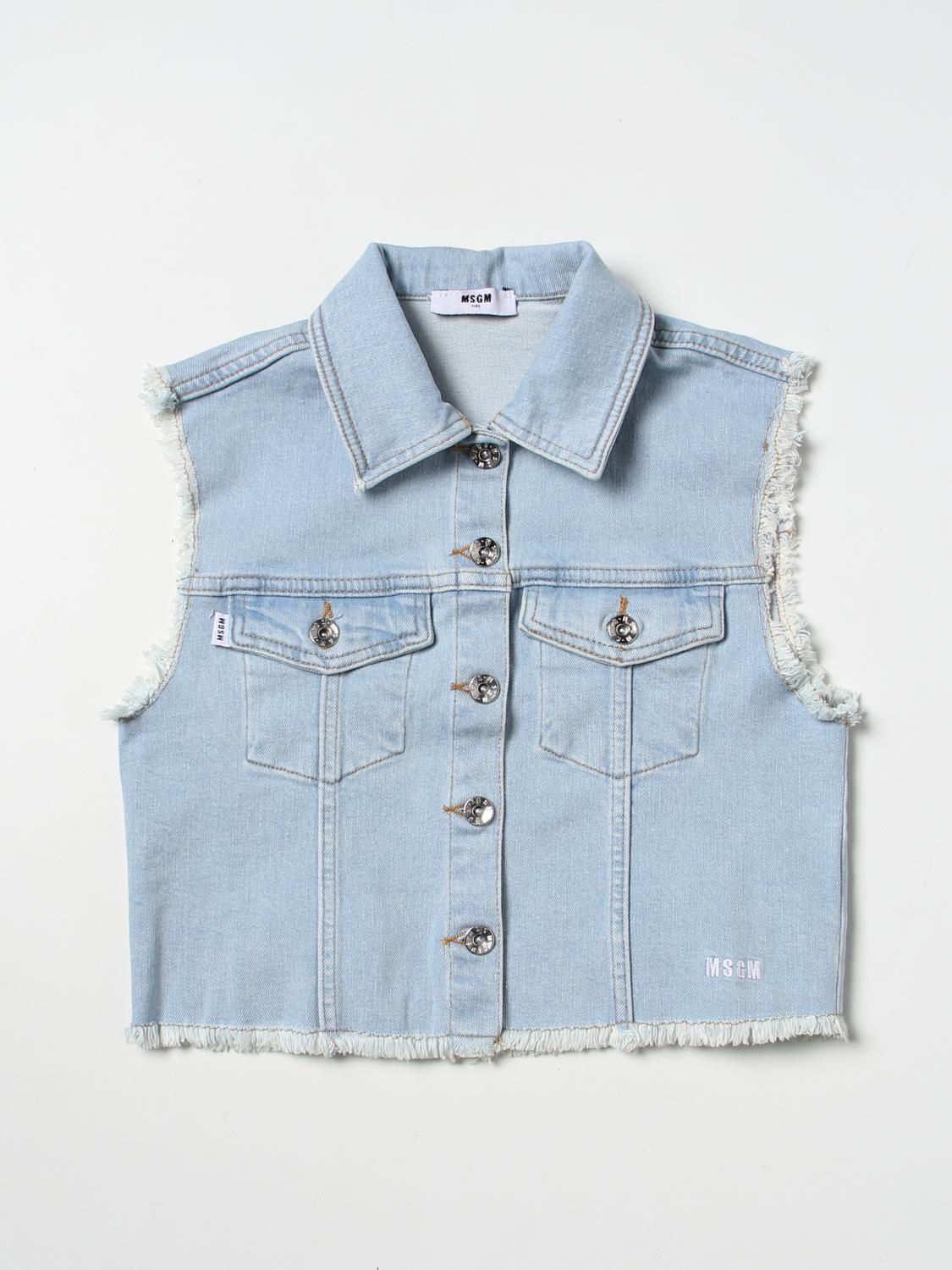 Msgm Jacket  Kids Kids Color Blue